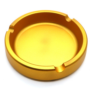 Cenicero portátil con logotipo personalizado, Cenicero redondo de Metal de alta calidad de aleación de aluminio de 100mm para tienda de humo para el hogar, Hotel y oficina - Product Image 6
