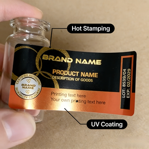 Manufacture Free Design Templates Vial Bottle <strong>Sticker</strong> Package 2ml 3ml 10ml Vial Bottle Label <strong>Stickers</strong> Holographic <strong>Printing</strong> - Product Image 5