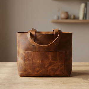 Sac à main pochette pour femme en cuir véritable souple et imperméable, avec fermeture éclair, écologique, durable, grande capacité, portable - Product Image 3