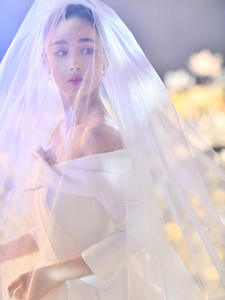 S2934F 2022 Nouveaux voiles de mariée longs en dentelle blanche à deux couches brodés, longueur personnalisable, vente en gros - Product Image 3