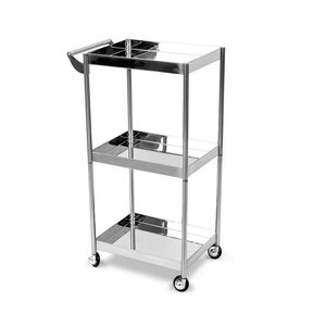 Carrito de Acero Inoxidable 201 de 3 Niveles con Ruedas Silenciosas para Clínica, Hospital, Salón - Product Image 6