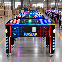 Machine de jeu LED à réaction rapide, à monnayeur, avec plusieurs boutons lumineux, pour salles de jeux et entreprises