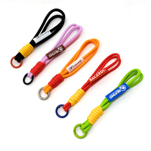 Nguồn Nhà Máy Thời Trang Mới Phong Cách Màu Sắc Bị Chặn Tay Dệt Chống Mất Điện Thoại Dây Đeo Cổ Tay Dây Màu Keychain Dây - Product Image 2