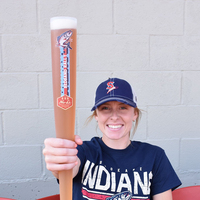 Gobelet à bière réutilisable en PP sans BPA de 22 oz en forme de batte de baseball, verre à bière incassable en plastique pour les célébrations sportives au stade