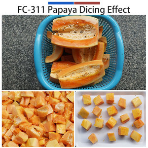 Commercial Papaya Peeling & <b>Dicing</b> Machine Automatic Fruit & Vegetable Processor SUS304 Stainless Steel 300-500kg/h Capacity - Product Image 3