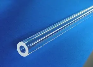 फैक्टरी थोक उच्च गुणवत्ता 200 मिमी बड़े व्यास क्वार्ट्ज ग्लास ट्यूब फ्यूज्ड सिलिका ग्लास ट्यूब