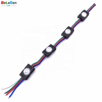 Enseignes d'adresse de maison extérieur, 1 puce led en forme de coquille noire, petit Module d'éclairage LED RGB pour signaux de maison, dc 12v
