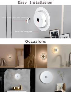 Hiện đại 1200mAh xách tay không dây đêm đèn có thể sạc lại Auto CCT Dimmable cảm biến ánh sáng 5V ABS chất liệu nhà sử dụng tủ ánh sáng - Product Image 5