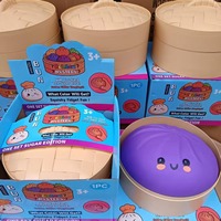 Jouet géant en forme de boulette de 25 cm, boulettes géantes avec visage mignon, récupération lente, anti-stress pour enfants et adultes