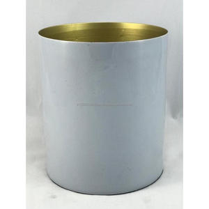 Macetero Cilíndrico de Hierro con Recubrimiento en Polvo de Alta Calidad, con Orificio de Drenaje, Diseño Moderno y Colorido, para Uso en Interiores y Exteriores, Decoración para Hogar, Jardín y Hotel - Product Image 2