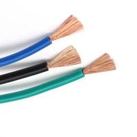 Fil de cuivre toronné RV à âme unique 450/750V, isolé PVC, souple, pour applications électriques industrielles et armoires de commande internes