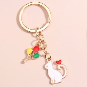 Cute Cartoon <b>Small</b> Animal Keychain Pendant Cute Cat Alloy Pendant Keyring <b>Box</b> <b>Packaging</b> Accessories - Product Image 2