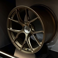 Jantes forgées en alliage Borui Multi Spoke 1PC, finition bronze mat, 17-22 pouces, blocage central, jantes personnalisées 5*120 5*114.3 pour GT3 RS Turbo S