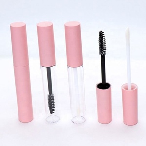 ตลับเจลเขียนคิ้วแบบพกพาขนาด 10 มล. หลอดสีชมพูทรงกลม บรรจุภัณฑ์เครื่องสำอางพร้อมแปรงมาสคาร่า - Product Image 2