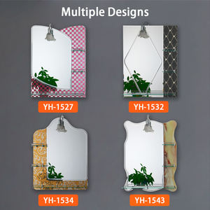 <span class=keywords><strong>Espejo</strong></span> de <span class=keywords><strong>tocador</strong></span> de doble capa para baño, estantería de <span class=keywords><strong>tocador</strong></span> de diseño moderno, con montaje en la pared, para cosmética - Product Image 4