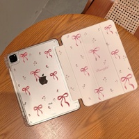 Étui de protection rigide transparent en cuir avec impression personnalisée par sublimation et porte-stylet pour iPad 11 A16 Air 11 10.9 Pro 11 12.9 13