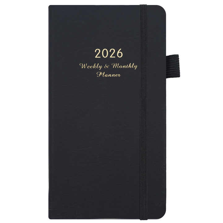 24K English 2026 Eco Friendly Planner Fake Leather Cover School ...