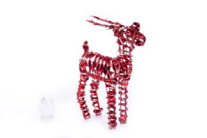 Luxury Sequin Wire Standing <b>Reindeer</b> Night Christmas Ornament Plastic/Metal Material Indoor/<b>Outdoor</b> Decoration for Home Holiday - Product Image 3