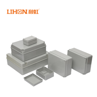 Contenitore Elettronico in Plastica ABS per Esterni, Scatola di Giunzione Impermeabile IP65 Grigia 240x190x90mm