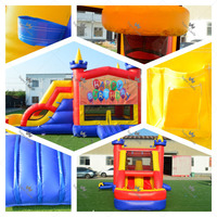 Château gonflable commercial personnalisé, combo de saut gonflable, maison gonflable extérieure pour location de fête, vente en gros directe usine