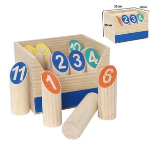 <span class=keywords><strong>Jeu</strong></span> de <span class=keywords><strong>quilles</strong></span> en bois, <span class=keywords><strong>jeu</strong></span> de <span class=keywords><strong>quilles</strong></span> de jardin, <span class=keywords><strong>jeu</strong></span> de bowling en plein air, <span class=keywords><strong>jeu</strong></span> de blocs numérotés de 12 pour les enfants pour apprendre les mathématiques et les compétences sociales - Product Image 3