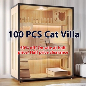 Yüksek Kaliteli Çok Katmanlı Çok Fonksiyonlu Sağlam Geniş Alanlı Kapılı Kedi Villası Evcil Hayvan Dolabı Ahşap Kafes Ev Yuvası Kullanımı - Product Image 4