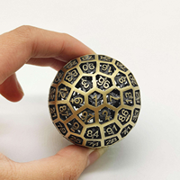Dés à 100 faces creux de 55 mm pour D&D RPG, en métal personnalisé, vente en gros, pour jeux de table et collectionnables