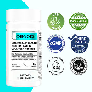 Tabletas de péptidos de colágeno para adultos, suplemento mineral de belleza para mejorar la vitalidad y el brillo juvenil - Product Image 2