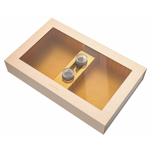 3 gói Macaron hộp bánh Trắng Pastry hộp giấy Cookie bao bì tùy chỉnh tam giác Macarons hộp với cửa sổ rõ ràng - Product Image 4