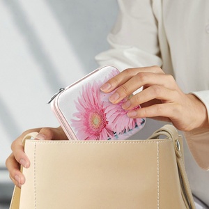 Factory Direct Little Beauty Bag Leather Jewelry Organizer Storage Small Travel Jewelry <b>Box</b> - Product Image 5