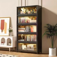 Meuble de Rangement Luxe Anti-Poussière en Verre Transparent pour Sacs et Cosmétiques, Idéal pour Chambre à Coucher et Présentation