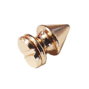 Clous à rivets pour vêtements 7x10mm en laiton avec base, style punk, accessoires pour chaussures - Product Image 2