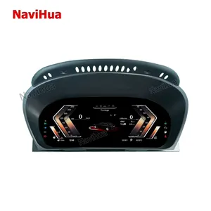 NaviHua Linux System 12.3 Inch Car Speedometer Gauge Meter Dashboard Digital Instrument Cluster for BMW E60 2004-2010