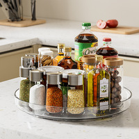 Organizador Giratorio Transparente Lazy Susan, 360° °   Estante Giratorio para Especias para Armario de Cocina, Despensa, Encimera, Almacenamiento en Refrigerador