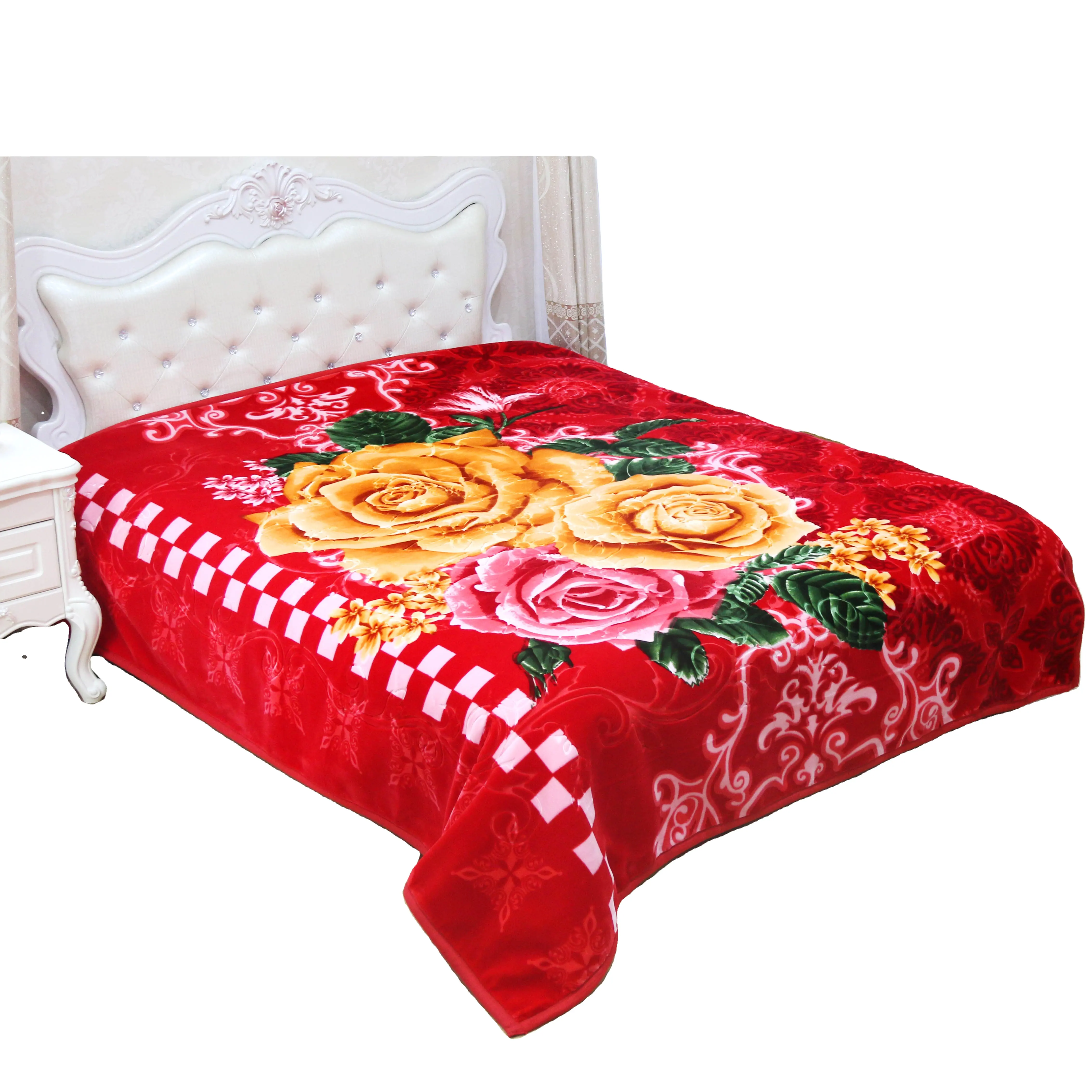 Die Polyester Blanket Collection des chinesischen Lieferanten im koreanischen Stil mit geprägten 200*240 5kg für Winter-Raschel decken