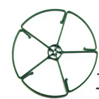 Anneaux de support pour plantes et fleurs de jardin en plastique PP vert réglables de haute qualité, modèle 005 de la marque HUAFU