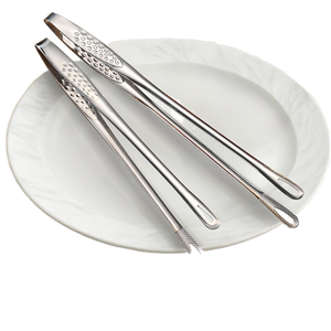 <span class=keywords><strong>Acheter</strong></span> pince alimentaire multifonctionnelle en acier inoxydable 304 pour outils de cuisine en plein air barbecue pince à nourriture pour barbecue - Product Image 1