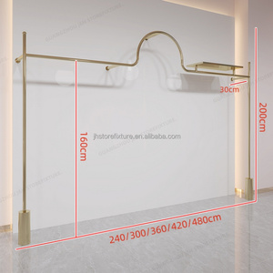 Appendiabiti in stile espositore con Pipe appendiabiti a parete appendiabiti negozio di vestiti per decorare cremagliera - Product Image 6