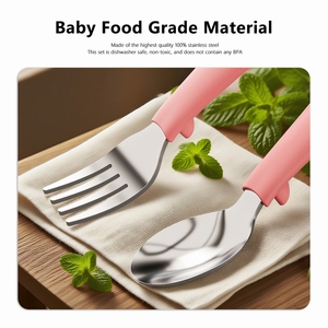 Trẻ Em Bộ Đồ Ăn Trẻ Em Đồ Dùng Thép Không Gỉ Bé Ăn Thìa Dao Kéo Phim Hoạt Hình Ngã Ba Và Muỗng Cho Bé - Product Image 4