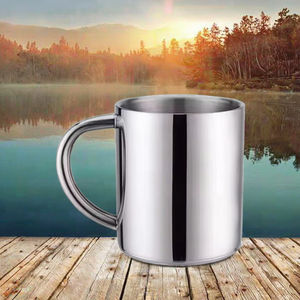 STARLII Tasses classiques en acier inoxydable avec logo personnalisé pour le camping, pour servir du lait ou du café - Product Image 3