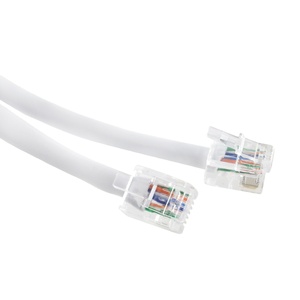Câble téléphonique de site de fabrication télécom, cordon de brassage RJ11 6P6C <span class=keywords><strong>RJ12</strong></span>, câble téléphonique rond <span class=keywords><strong>10M</strong></span> - Product Image 1