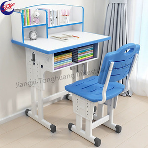 Bureau d'étude moderne en métal avec étagère réglable pour <span class=keywords><strong>la</strong></span> <span class=keywords><strong>maison</strong></span> et l'école, design confortable - Product Image 4