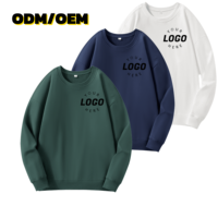 Sweat-shirts en coton doux de qualité supérieure pour l'automne 2026, 330 GSM, pull pour homme, design brodé, vêtements décontractés de haute qualité, logo personnalisé, coupe ajustée