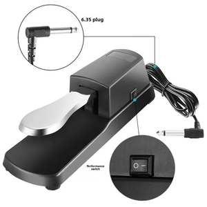 Pédale amortisseur à ressort robuste pour port jack 6,5 mm, pour <span class=keywords><strong>piano</strong></span> numérique électronique, clavier et écouteurs musicaux - Vente en gros - Product Image 5