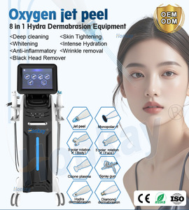 Professional 8 in 1 Oxygen Jet Peel Hydra Spa <b>Machine</b> for Skin Tightening and Improving Skin Elasticity - Product Image 2