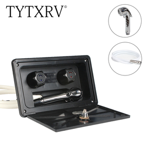 TYTXRV Anti UV ABS noir accessoires de bateau Tube souple avec serrure et clés <span class=keywords><strong>camping</strong></span>-<span class=keywords><strong>car</strong></span> caravane <span class=keywords><strong>camping</strong></span>-<span class=keywords><strong>car</strong></span> boîte externe douche - Product Image 6