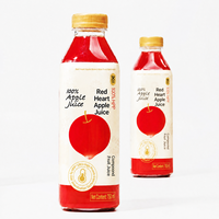 Étiquettes thermorétractables personnalisées pour bouteilles de jus - Étiquettes d'emballage pour bouteilles de boissons Impression numérique Forme irrégulière