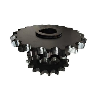 Industrielles 4-Punkt-Kettenrad mit 08B-Kette 14/16/20 Zähne 45 Steel Fabrication Services Carbon Steel Wheel Table Fertiges Loch