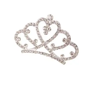 Children Tiaras and Crowns Small Kids Rhinestone Crown Hair Comb Princess Party Accessories Hair Jewelry Ornaments for Girls