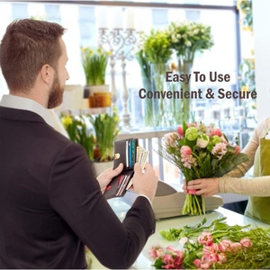 Personalized Short Open Leather <b>Wallet</b> for Men <b>RFID</b>-<b>Blocking</b> Credit Card Holder Customized Crazy Horse Gift - Product Image 5